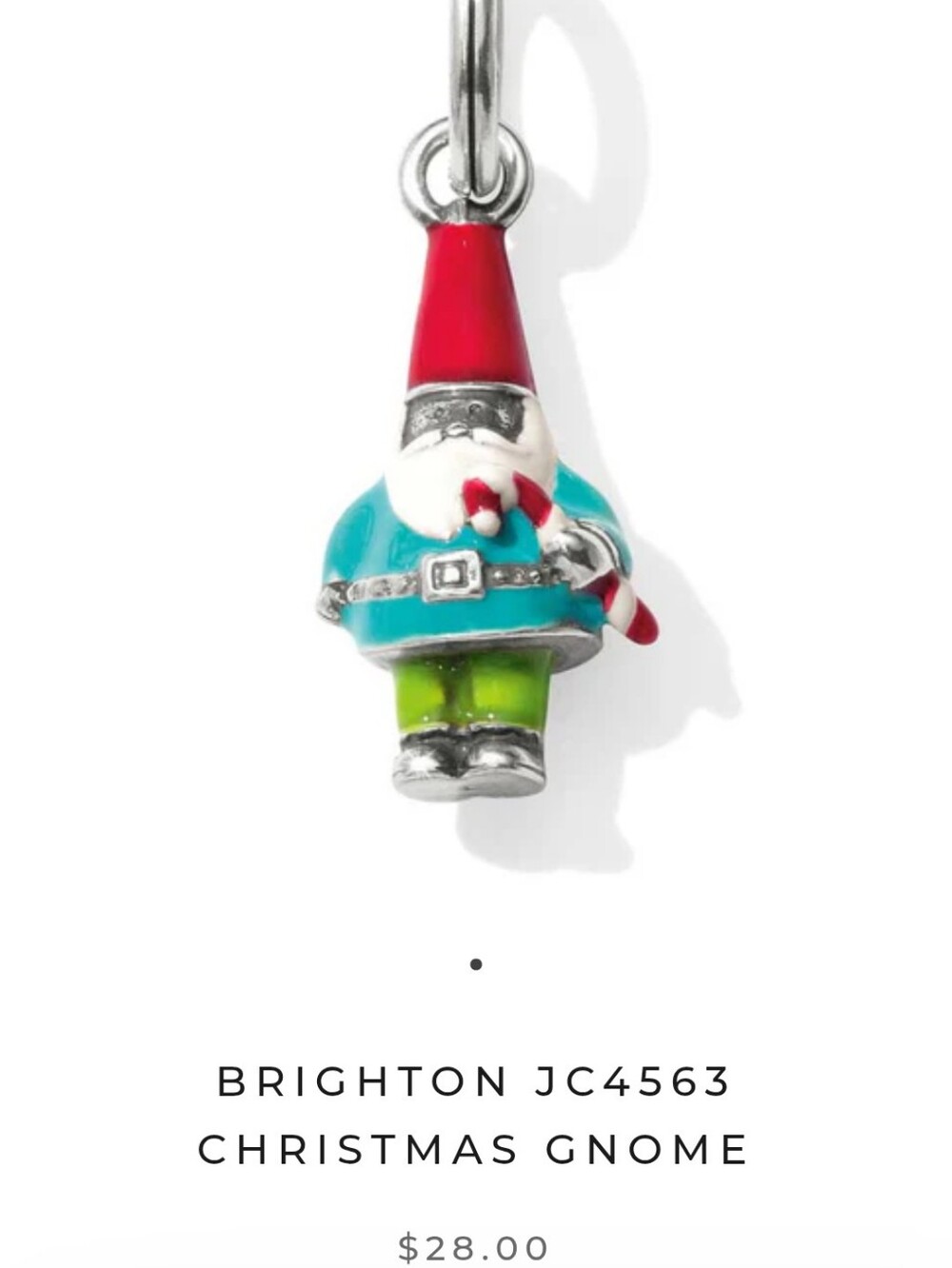 Brighton Gnome Charm Holiday Christmas Gnome Charm